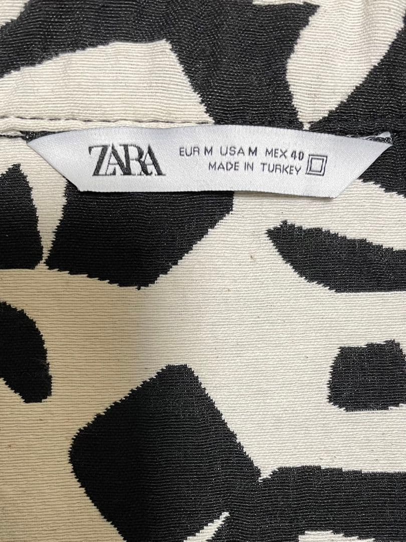 や*ん様 ZARA Iggy 総柄 ジャガード ジャケット 赤西仁着用 黒/白