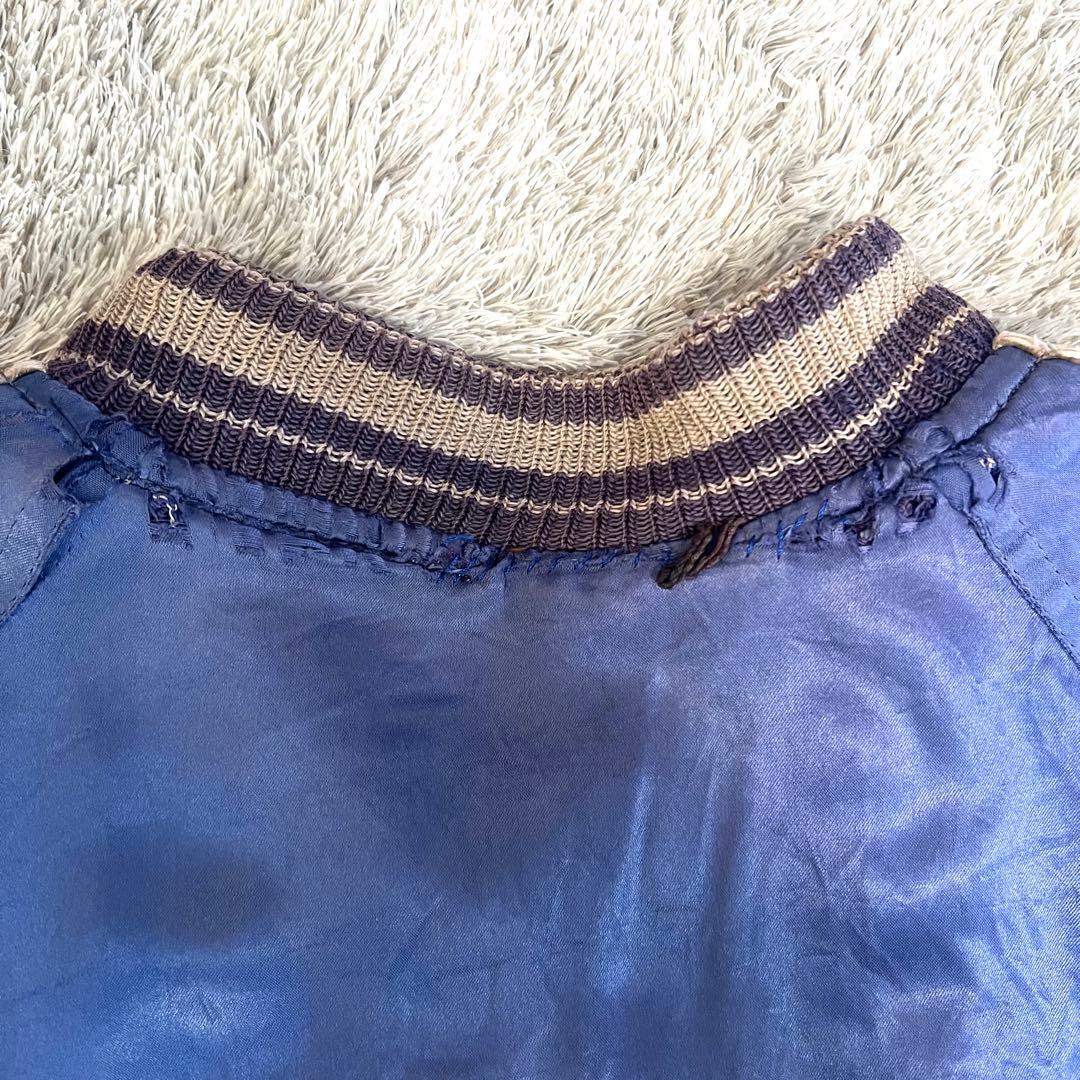 50s 60s ウール スタジャン サテン ジャケット リバーシブル USA製