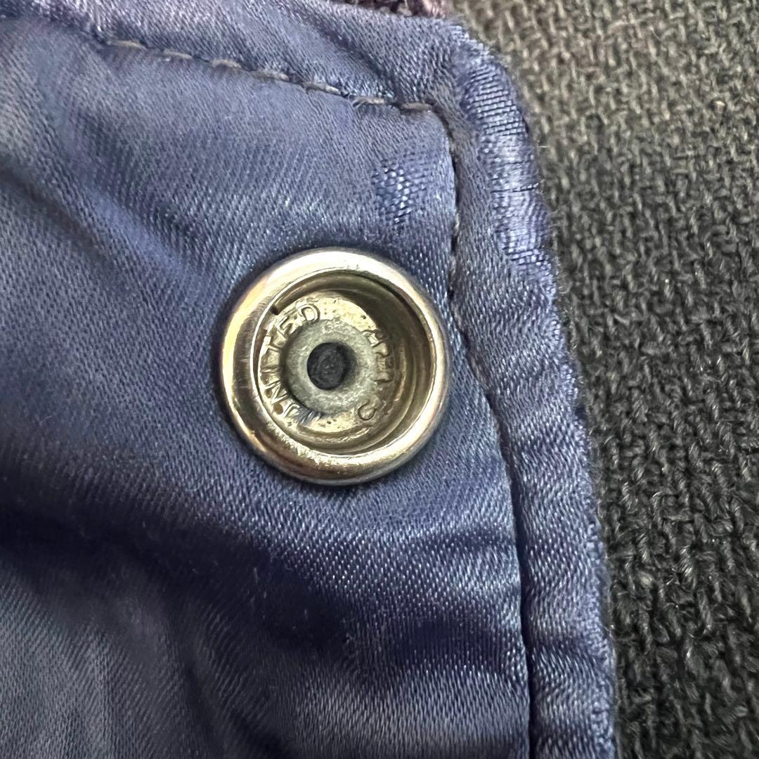 50s 60s ウール スタジャン サテン ジャケット リバーシブル USA製