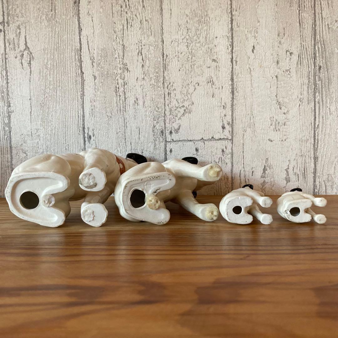 【昭和レトロ】ビクター　ニッパー犬置物　ニッパーセットC　４点セット