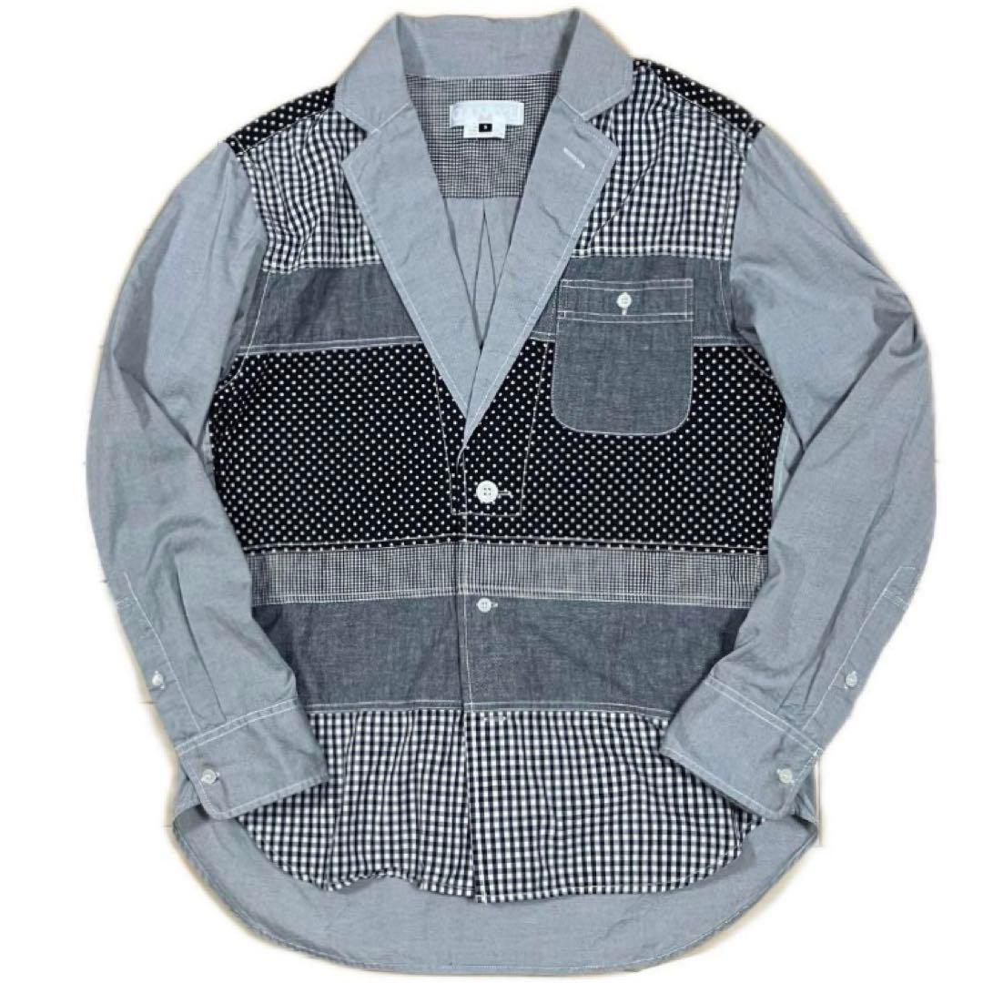 GANRYU コムデギャルソン ガンリュウ 再構築 パッチワークジャケット S