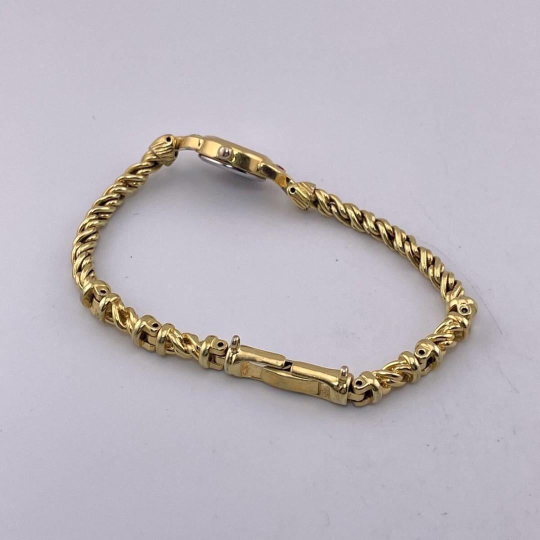 【新品電池◎/稼働】セイコー 2Pカラーストーン ルビー ゴールドウォッチ 時計