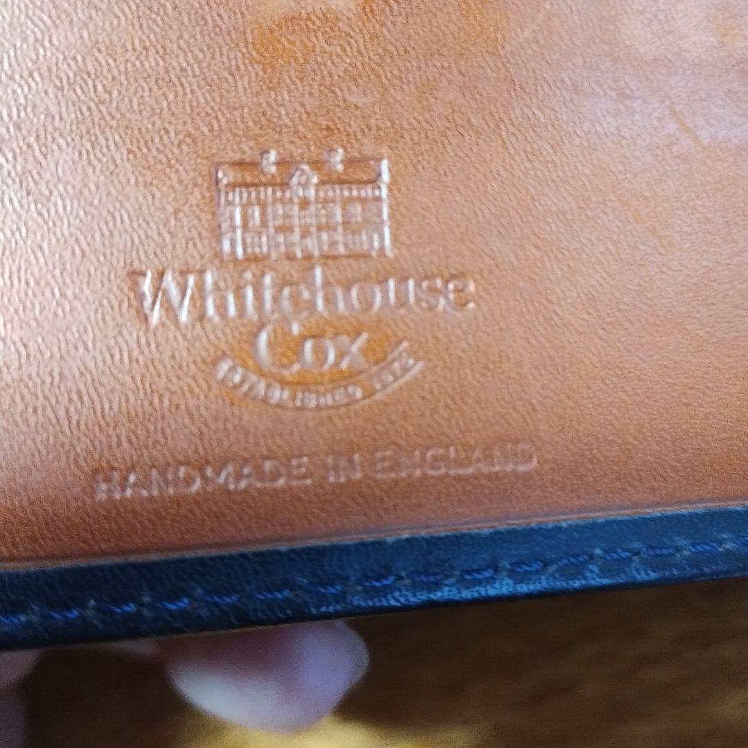 【良品】Whitehouse Cox 二つ折り財布 ホースハイド　黒
