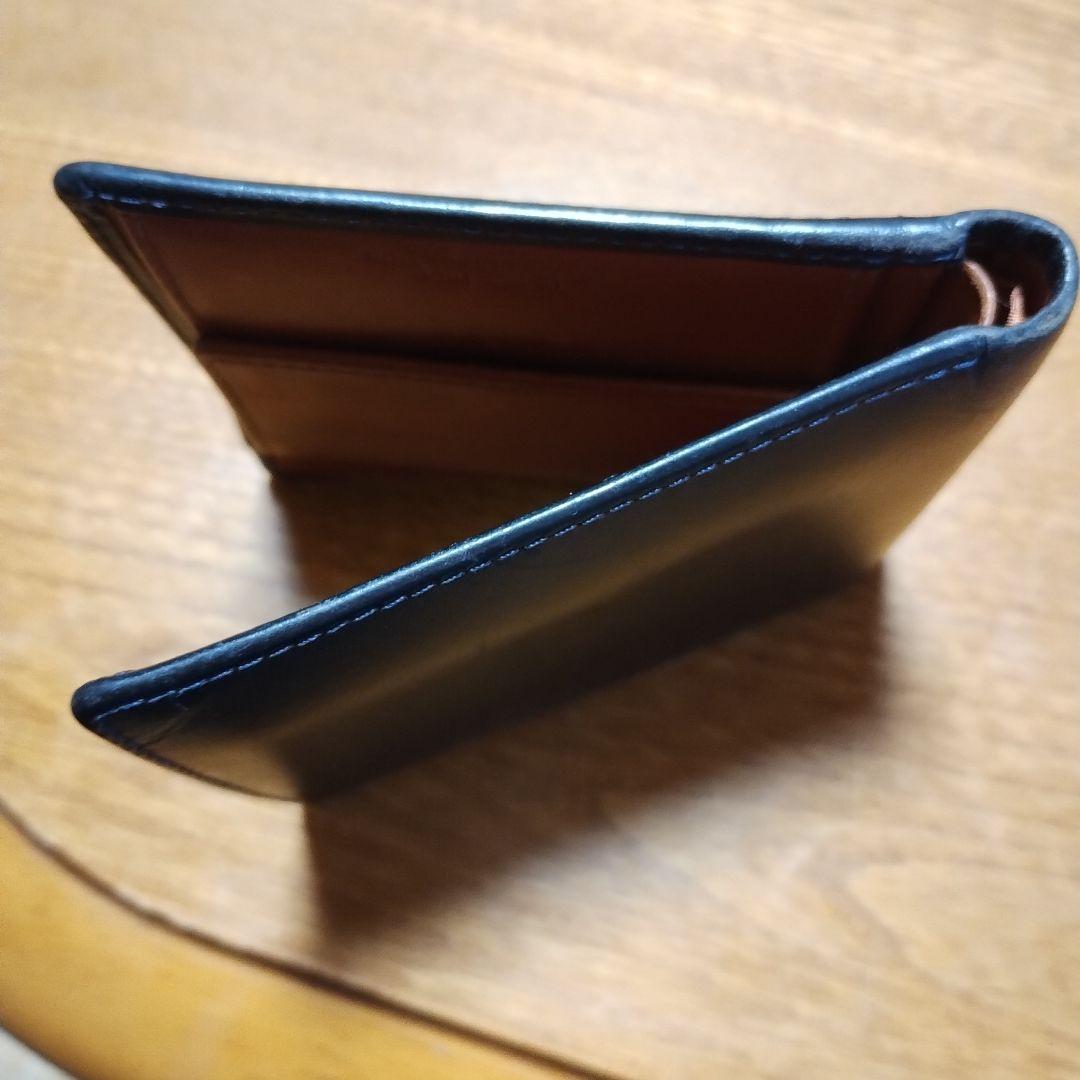 【良品】Whitehouse Cox 二つ折り財布 ホースハイド　黒
