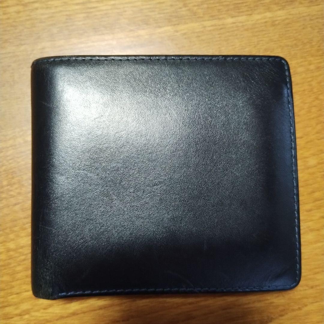 【良品】Whitehouse Cox 二つ折り財布 ホースハイド　黒