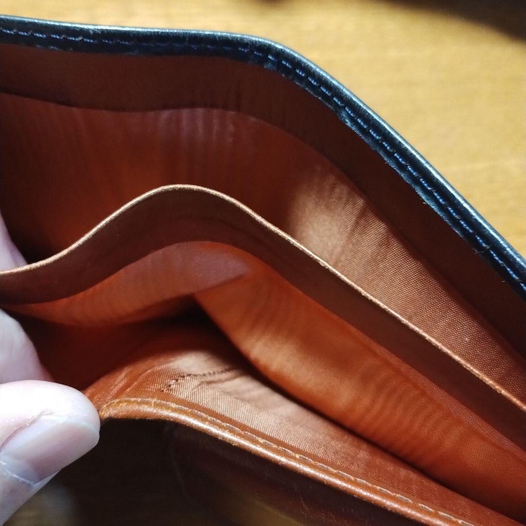 【良品】Whitehouse Cox 二つ折り財布 ホースハイド　黒