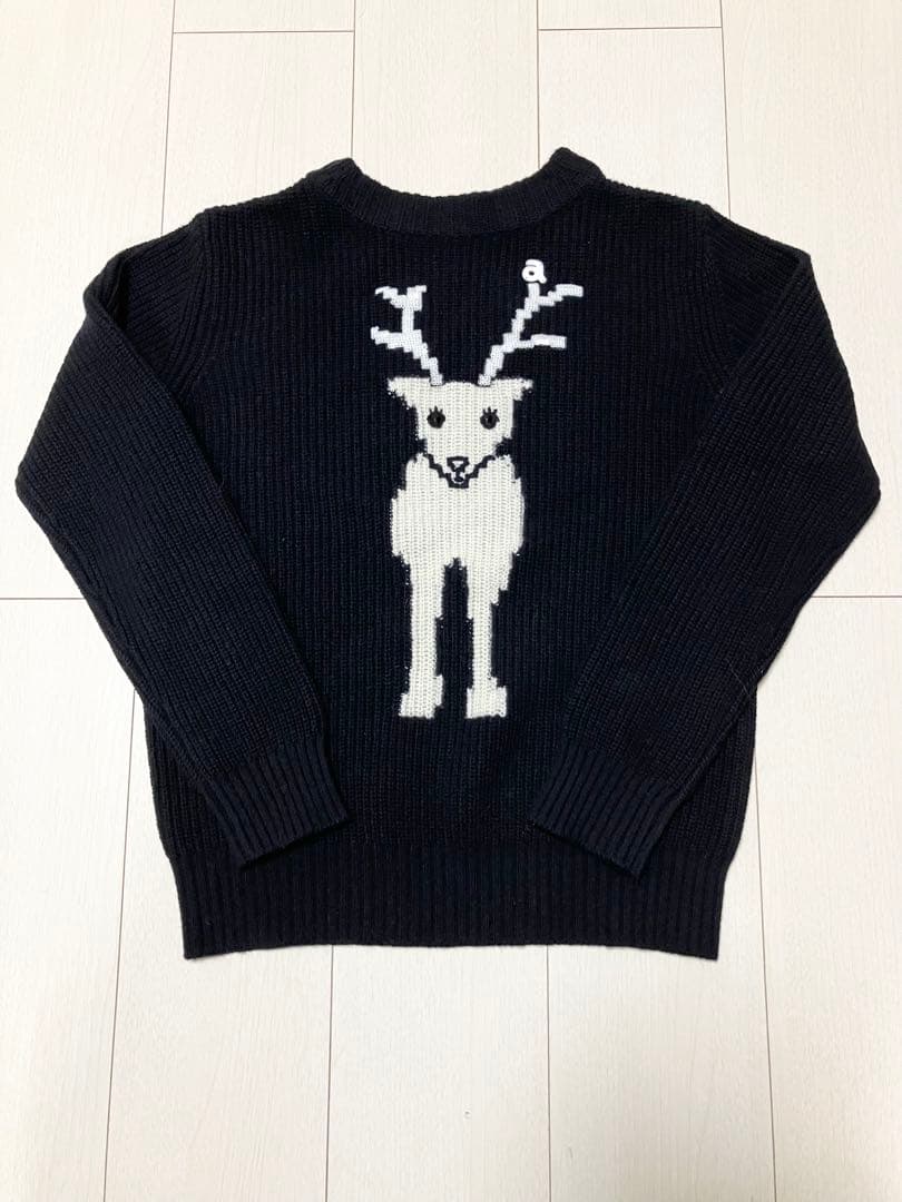 (美品)アルチビオarchivio トナカイセーター・ロゴ柄スカート サイズ36