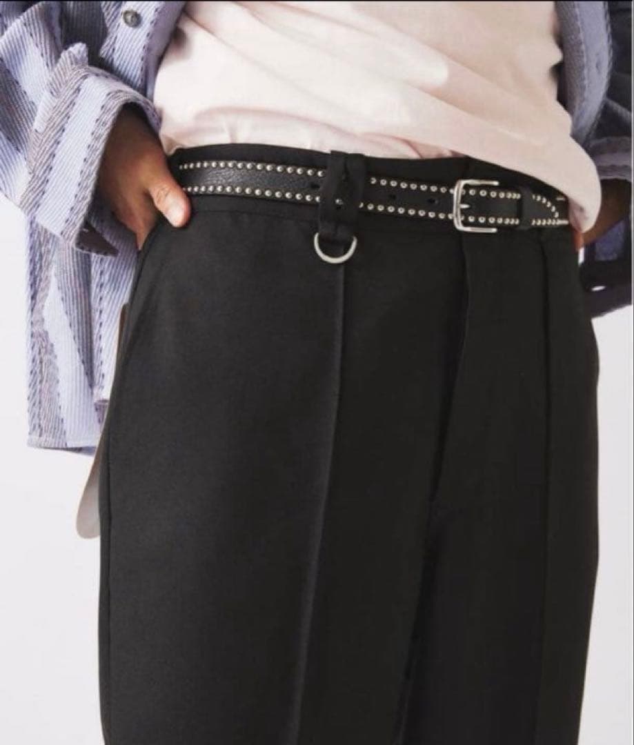 【完売】 relume別注 ディッキーズ ピンタック ワイドスラックス M 黒