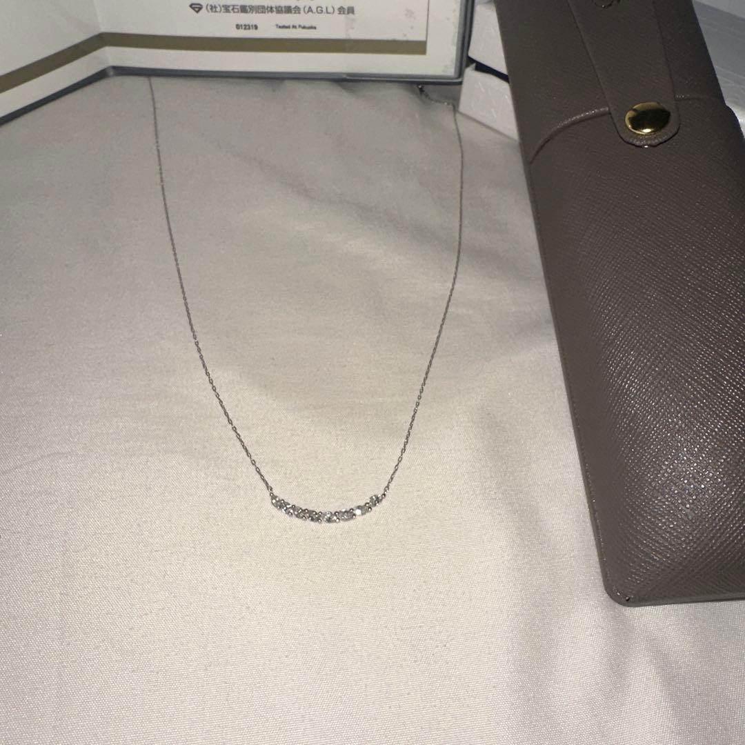 ゆきざき　ダイヤモンド ホワイトゴールドネックレス