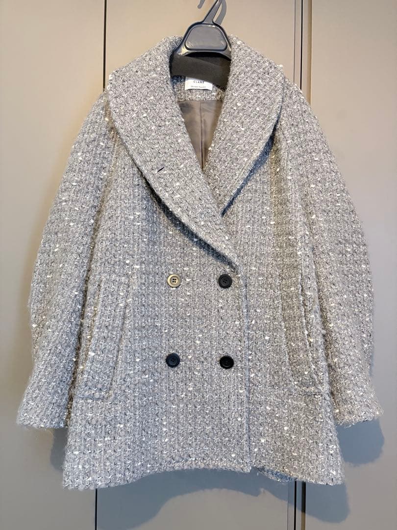 ジャケット・アウター CLANE MINAMI TANAKA OVER TWEED COAT