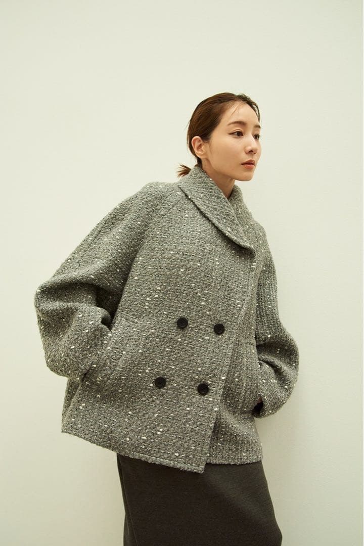 ジャケット・アウター CLANE MINAMI TANAKA OVER TWEED COAT