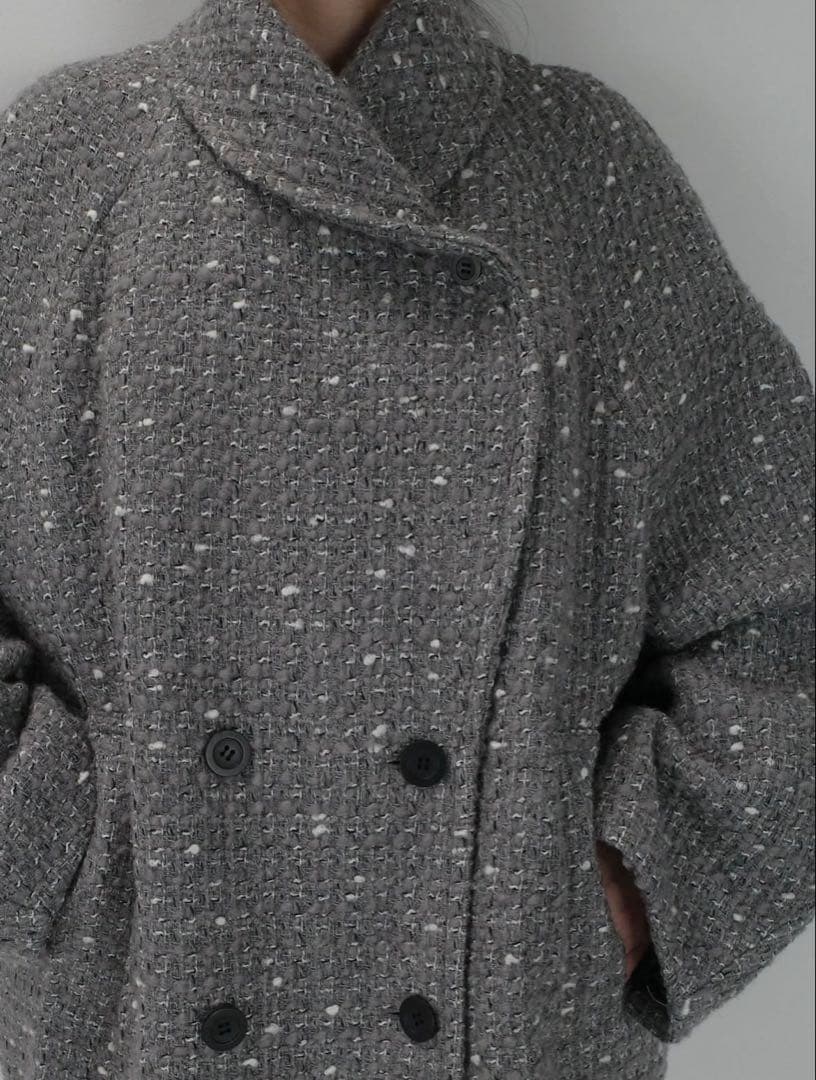 ジャケット・アウター CLANE MINAMI TANAKA OVER TWEED COAT