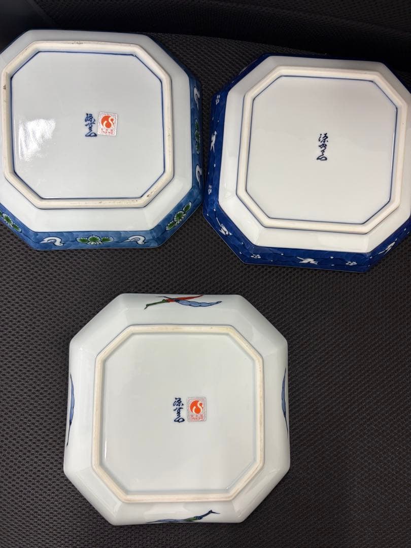有田焼 源右衛門窯 角皿3点