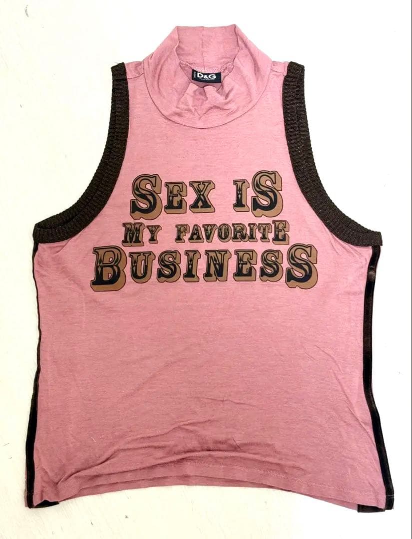 D&G ビンテージ　ビジュストーン ノースリーブ タンクトップ ドルガバ