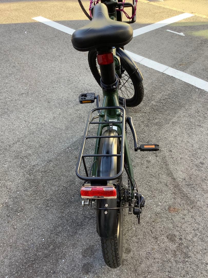 折りたたみ自転車 グリーン Shimanoブレーキ