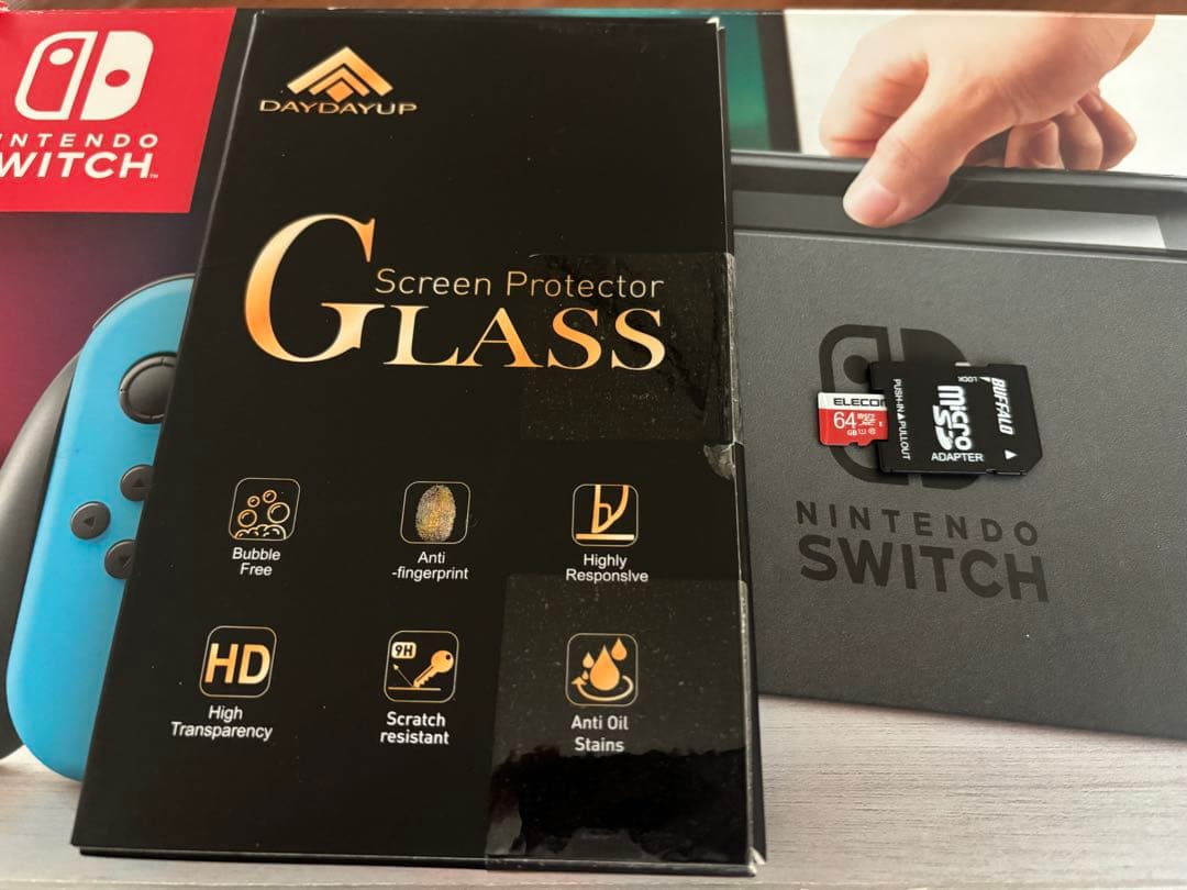 め*こ様 Nintendo Switch 本体＋ フィルム、SDカード