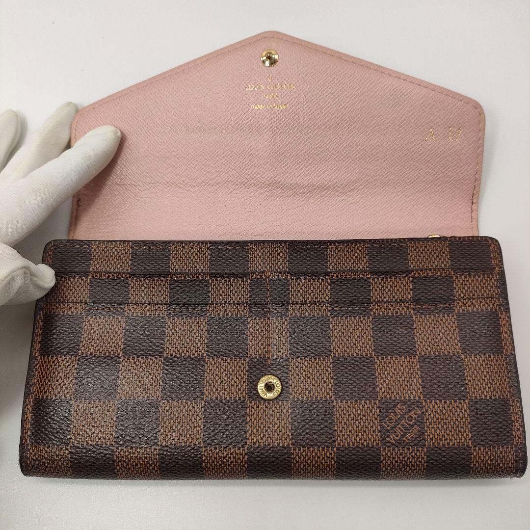 【現行品・鑑定済】ルイヴィトン モノグラム サラ 長財布 ローズバレリーヌ