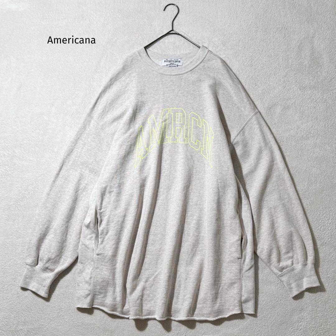 アメリカーナ　BIGロゴスウェット　プルオーバー　トレーナー　コットン　裏毛