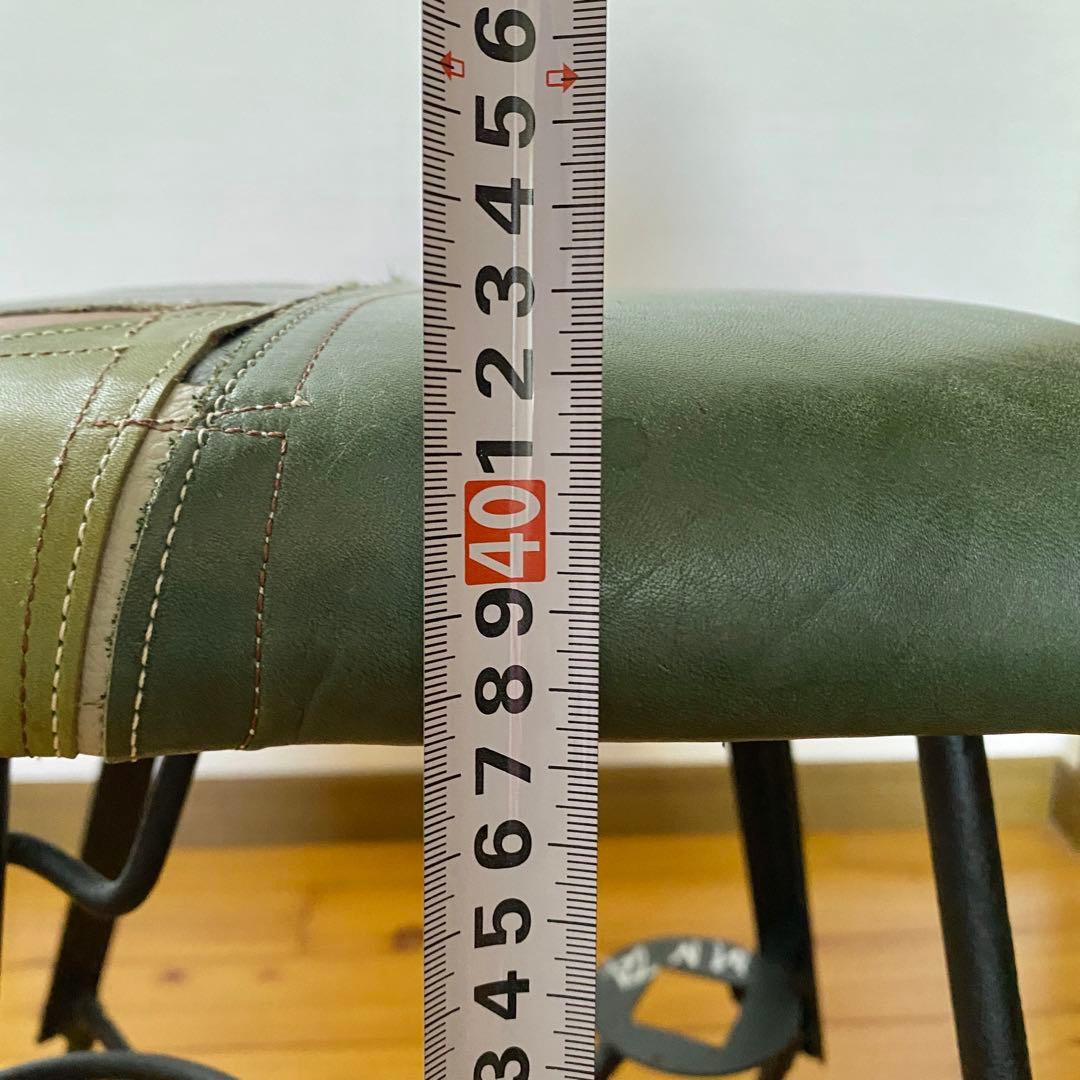 スツール KINTA STUDIO 曽田耕 アイアン レザー