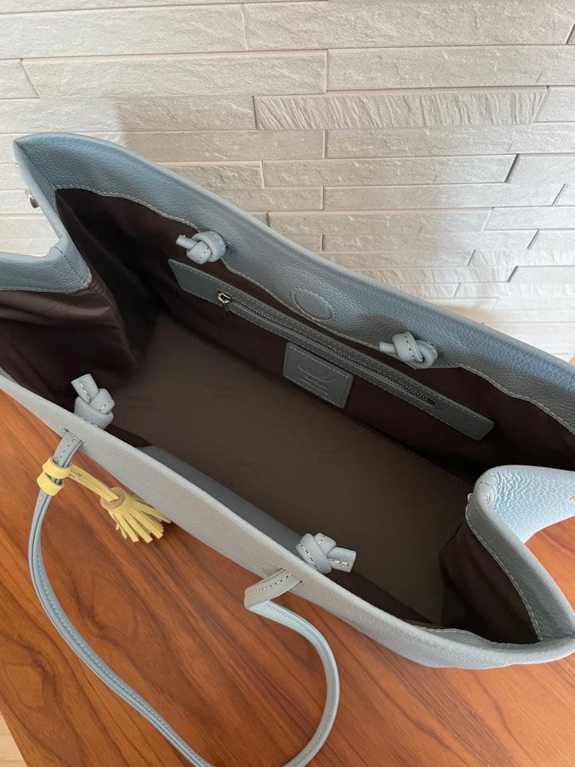 新進工房　大人革袋横型　タッセル付き