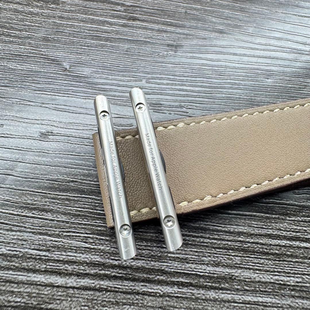 2874 Apple Watch エルメス　エトゥープ　ドゥブルトゥール　二重