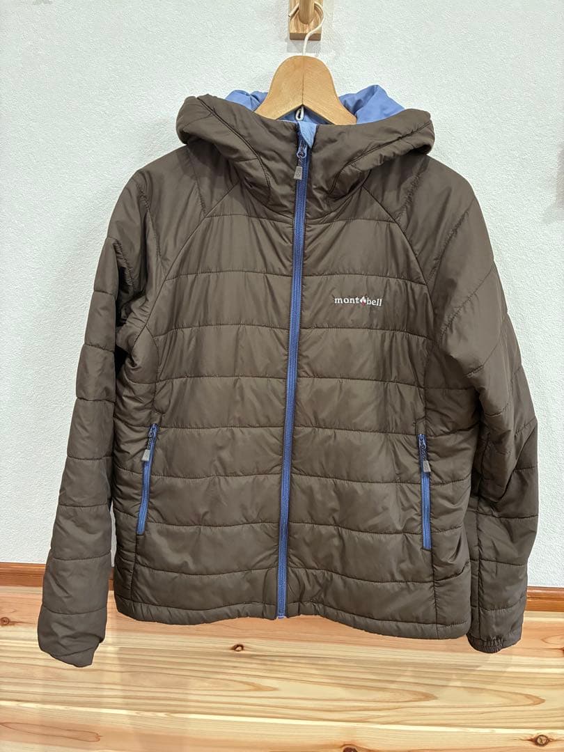montbell フード付きブラウンジャケット