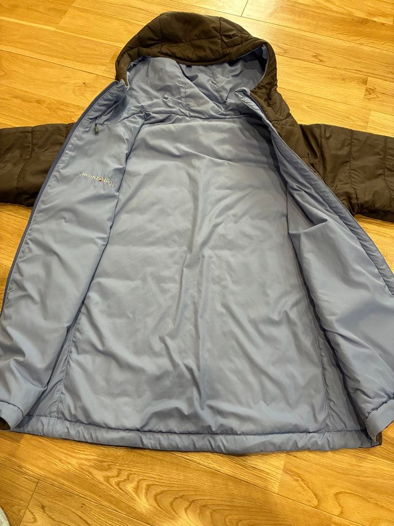 montbell フード付きブラウンジャケット