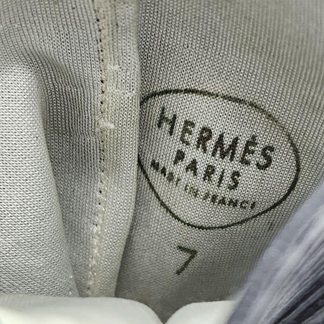 【 高級ラムスキン 】 エルメス　手袋　レザーグローブ　Ｈロゴ　ゴールド金具