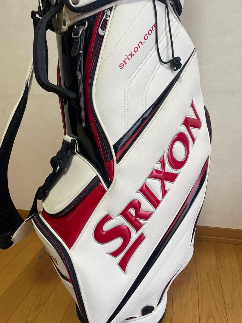 Srixon キャディバッグ　ホワイト/レッド