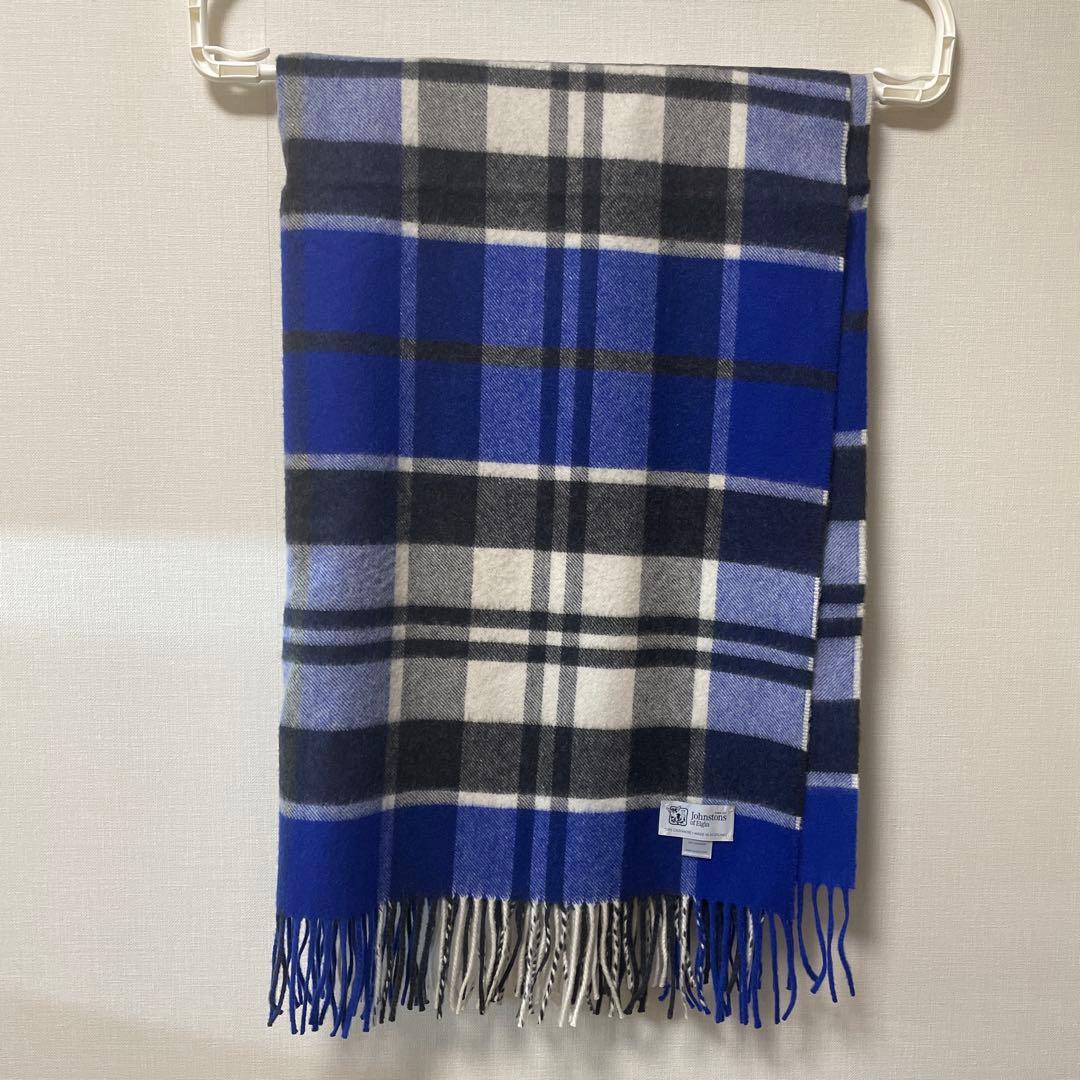 【未使用】ジョンストンズ カシミア 大判ストールStrathclyde
