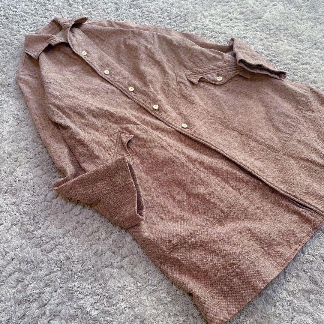 希少カラー【コットン•ツイード×ツイル】45rpm／ステンカラー•ワークコート