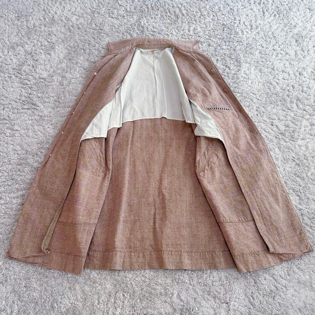 希少カラー【コットン•ツイード×ツイル】45rpm／ステンカラー•ワークコート