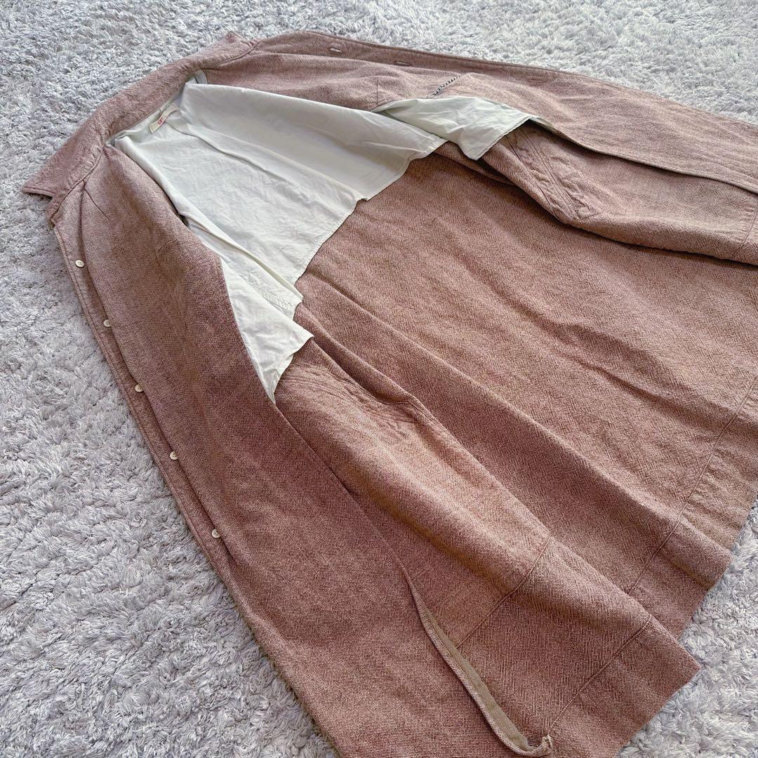 希少カラー【コットン•ツイード×ツイル】45rpm／ステンカラー•ワークコート