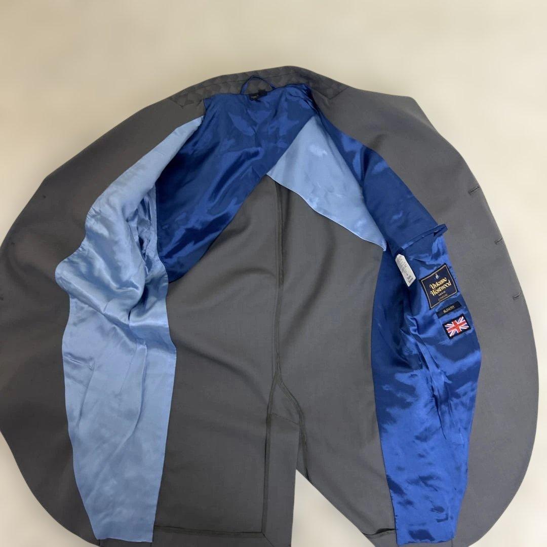 【美品】ヴィヴィアンウエストウッドマン　ジャケット　変形　グレー　ロゴ