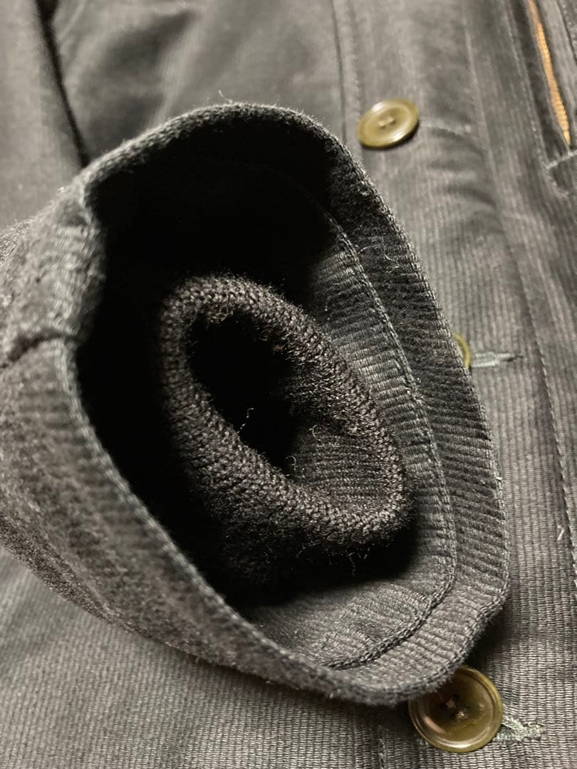 BLUE BLUE ジャーマンクロス N-1デッキジャケット ブラック 極美品