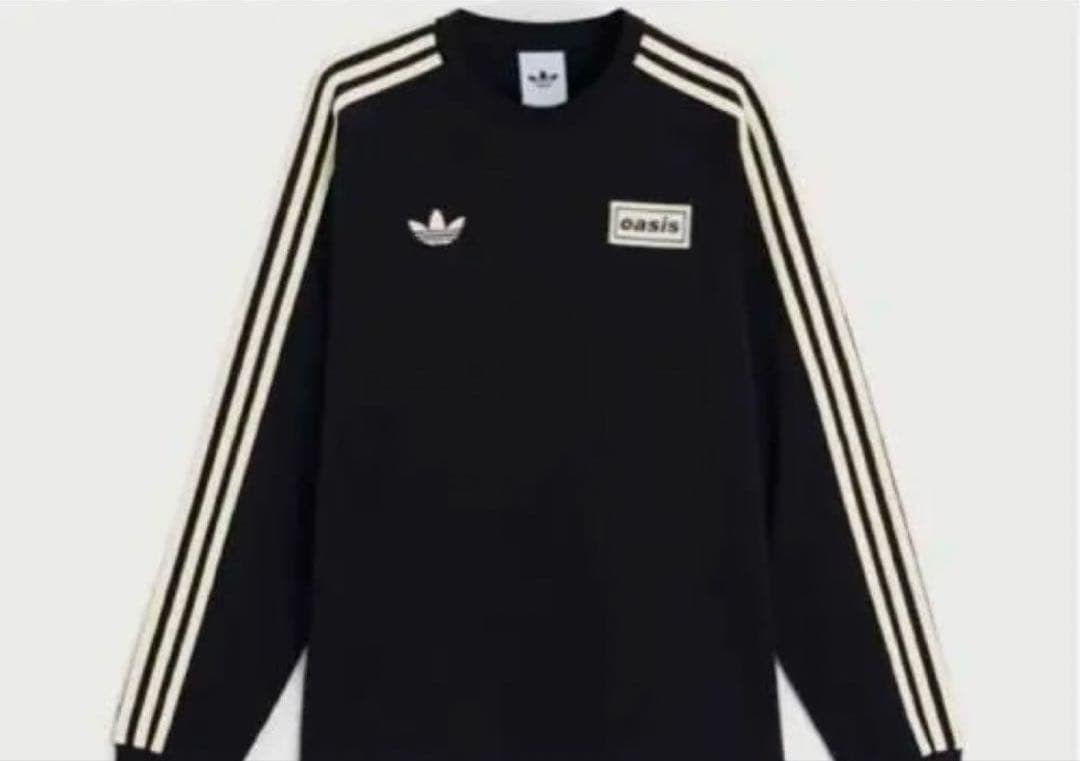 adidas x Oasis ロンT ブラック ロングTシャツ