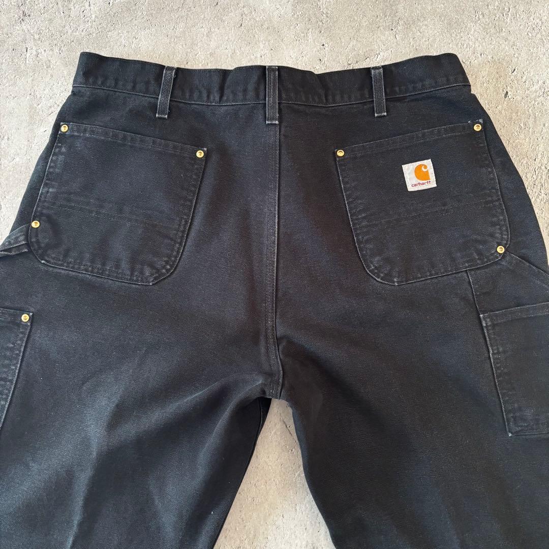 Carhartt ダブルニー ペインターパンツ USA製 ブラック W38