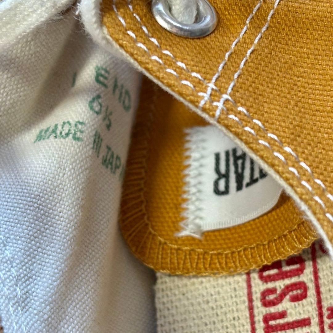 【超美品】日本製 コンバース オールスター ロー スニーカー マスタード 6.5