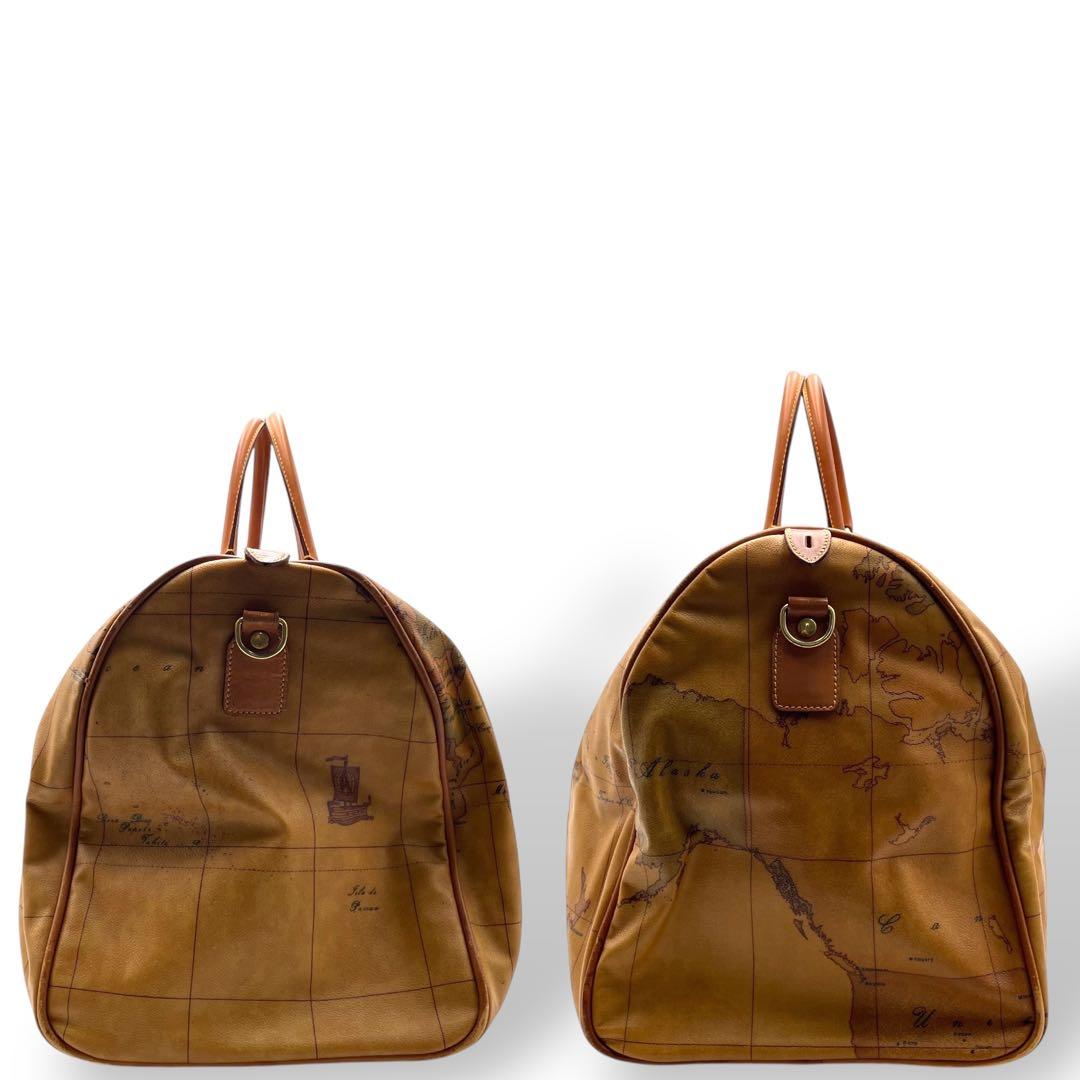 美品 PRIMA CLASSE ボストンバッグ PVC 地図柄 2way 大容量