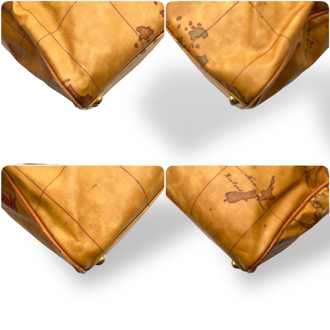 美品 PRIMA CLASSE ボストンバッグ PVC 地図柄 2way 大容量