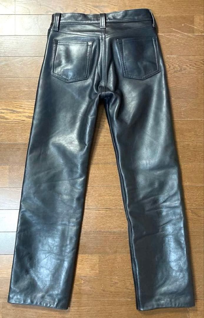 あか【美品】ザ　リアルマッコイズ　Buco ホースハイドパンツ 28 茶芯