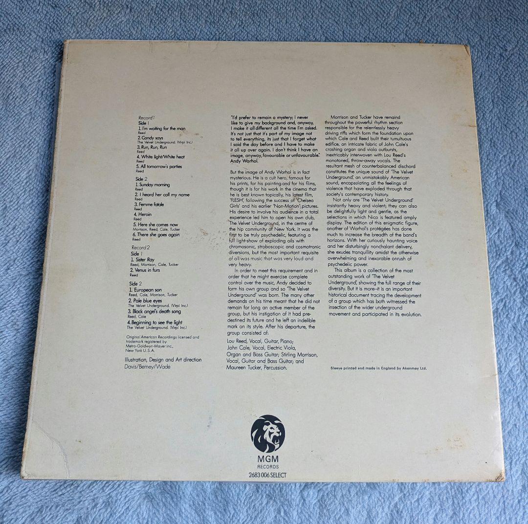 洋楽 Andy Warhol's Velvet Underground & Nico