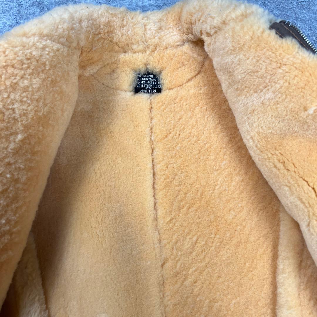 実名復刻 AERO LEATHER B-6 ムートン フライトジャケット