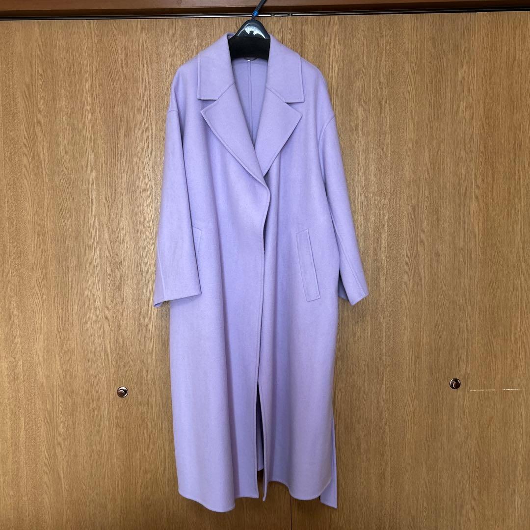 新春値下げ　極美品　23区 マンテコ社　ロング ウールコート　大きいサイズ46