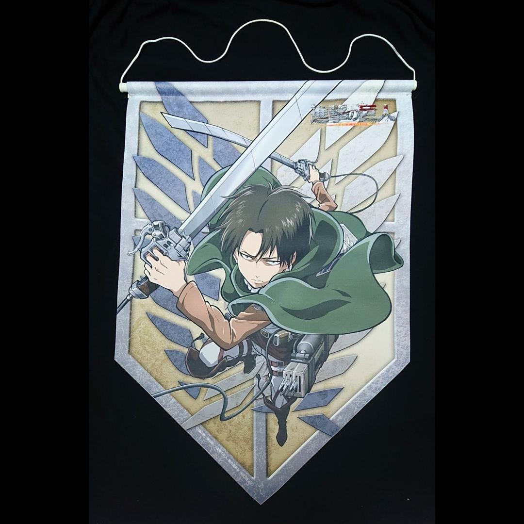 進撃の巨人 アニメ DVD 初回限定盤 リヴァイ 旗 フラッグ ストラップ