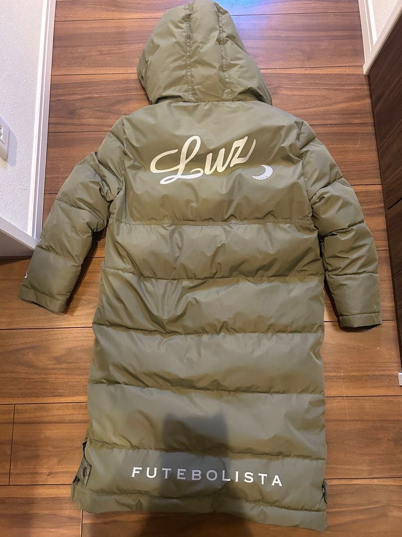 Luz e Sombra フード付きロングダウンコート 130-140