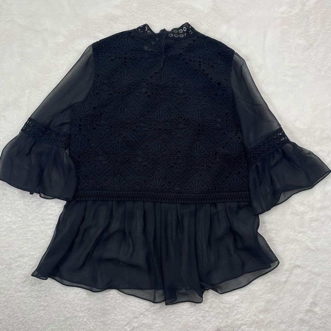 pineappleランバンコレクション　エンブロイダリーフェザーレース