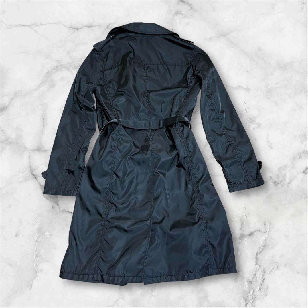 美愛さま♡PRADA プラダ ブラック 黒 ナイロン トレンチコート