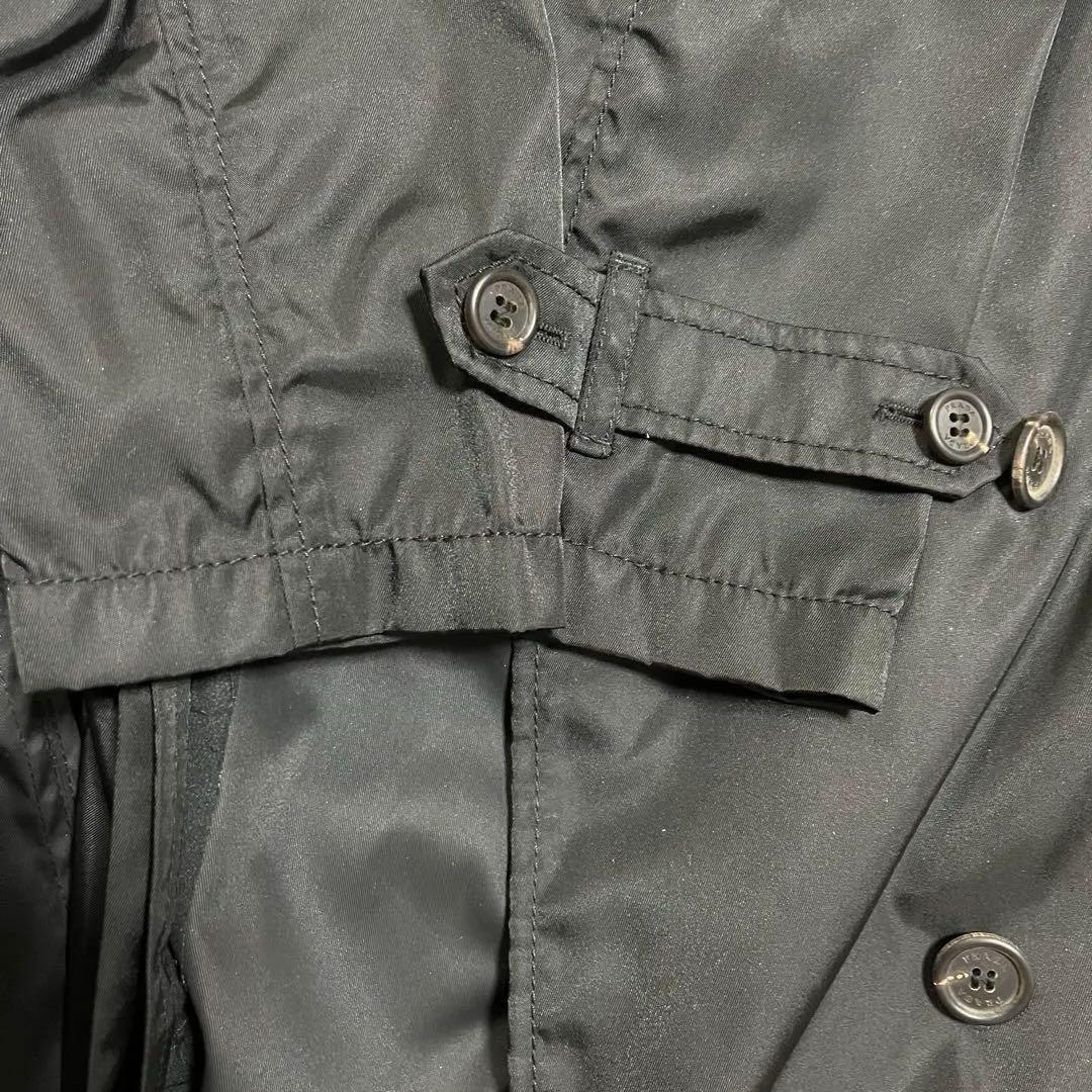 美愛さま♡PRADA プラダ ブラック 黒 ナイロン トレンチコート