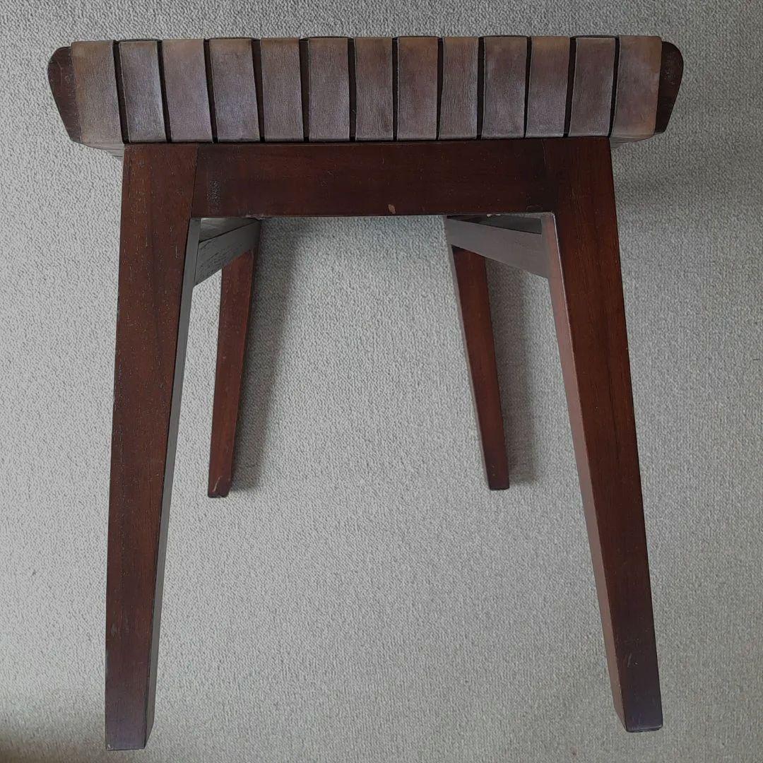 本革スツール～Woven leather stool～